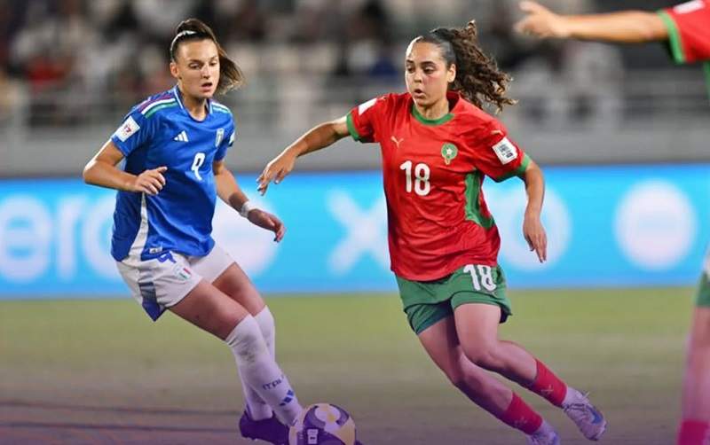 المنتخب المغربي للناشئات يخسر أمام إيطاليا بثلاثية في مونديال العالم